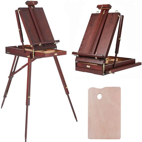 metal painter easel box|wooden art box with easel.